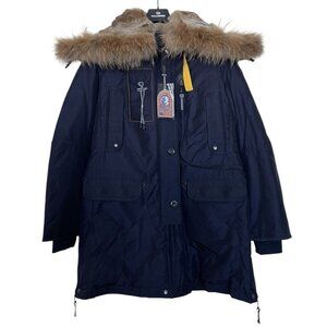 Parajumpers‎ Jacket Coat Womens Size XL Kodiak Base Down Blue Fur Hood